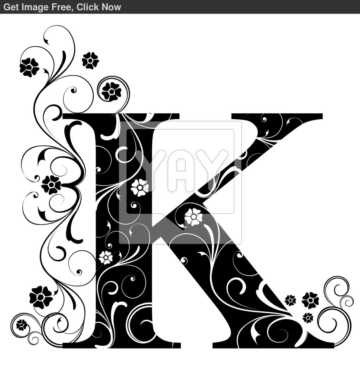 3D rendering Uppercase Letter K Crisp high resolution ABC render New  Door number style font Embossed metal bright Silver rimmed Isolated on  bla Stock Photo  Alamy
