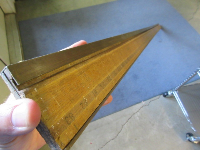 Lot Antique Wallpaper Folding Table Measure Stick