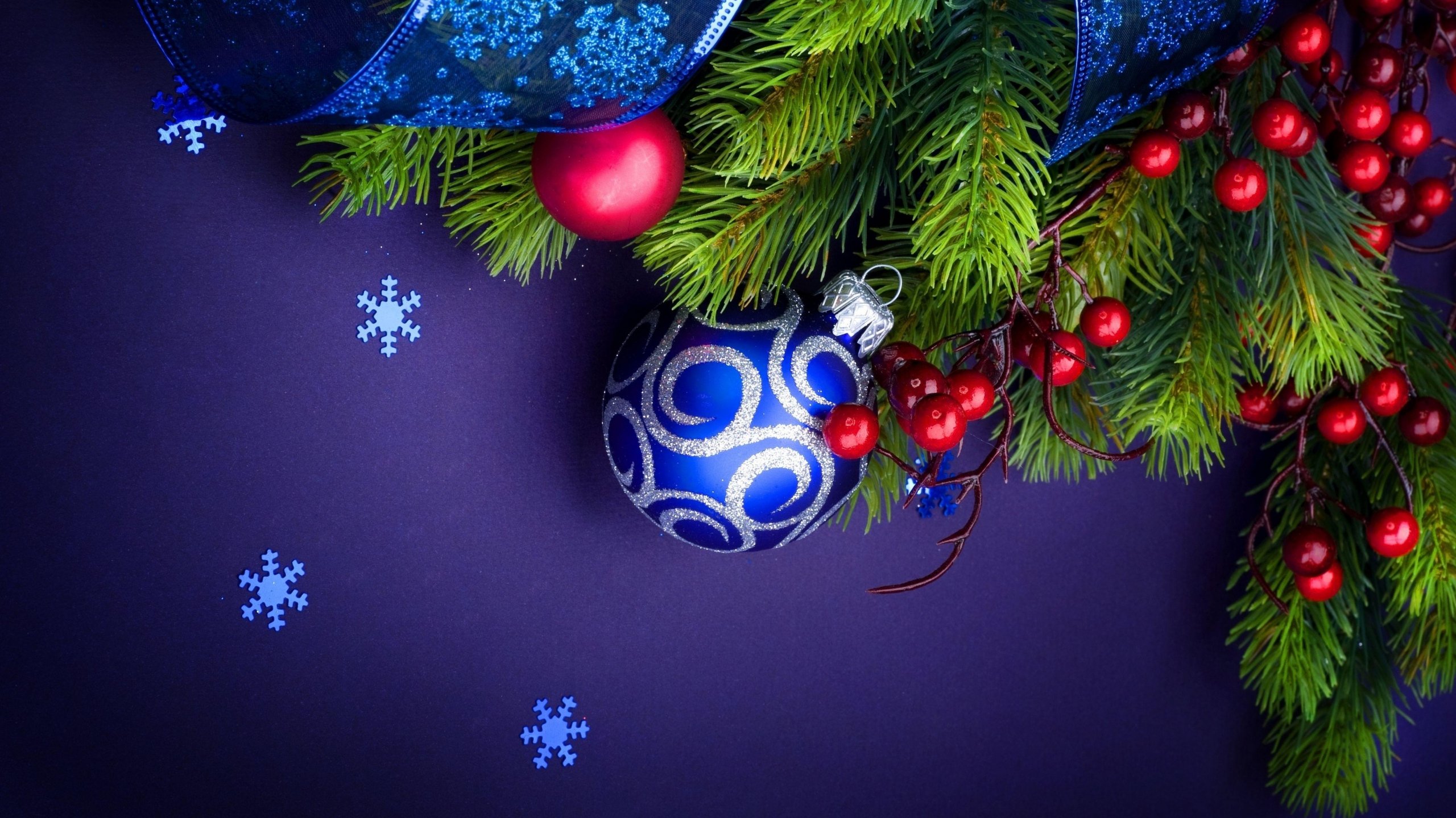 Blue Christmas Wallpaper HD