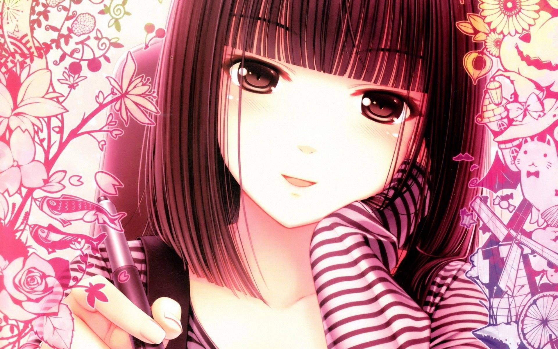 Pink Anime Aesthetic Wallpaper