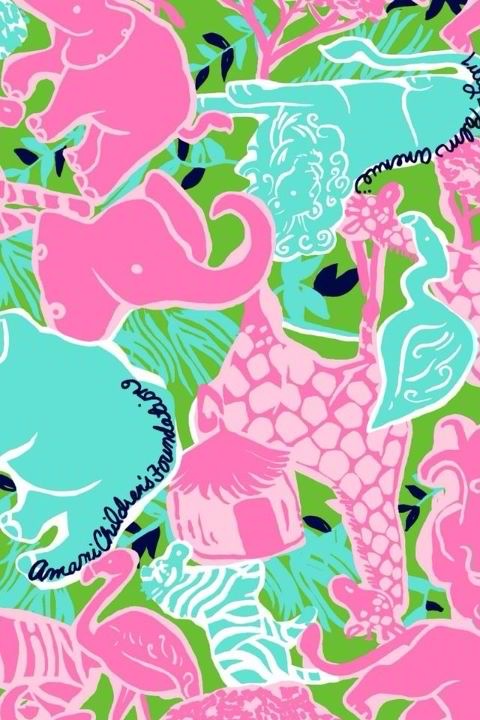 Tickled Pink Lilly iPhone Background
