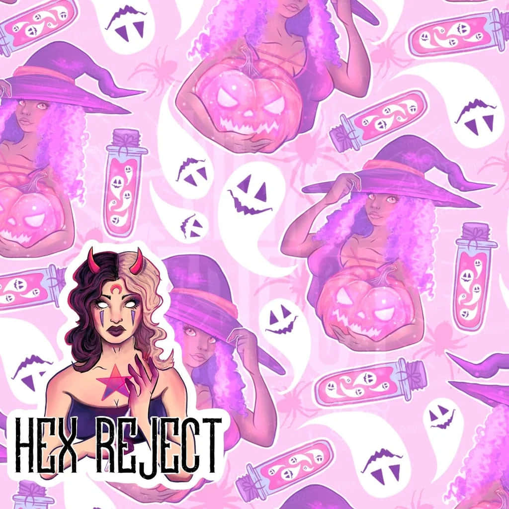 Pastel Witch Aesthetic Collage Wallpaper