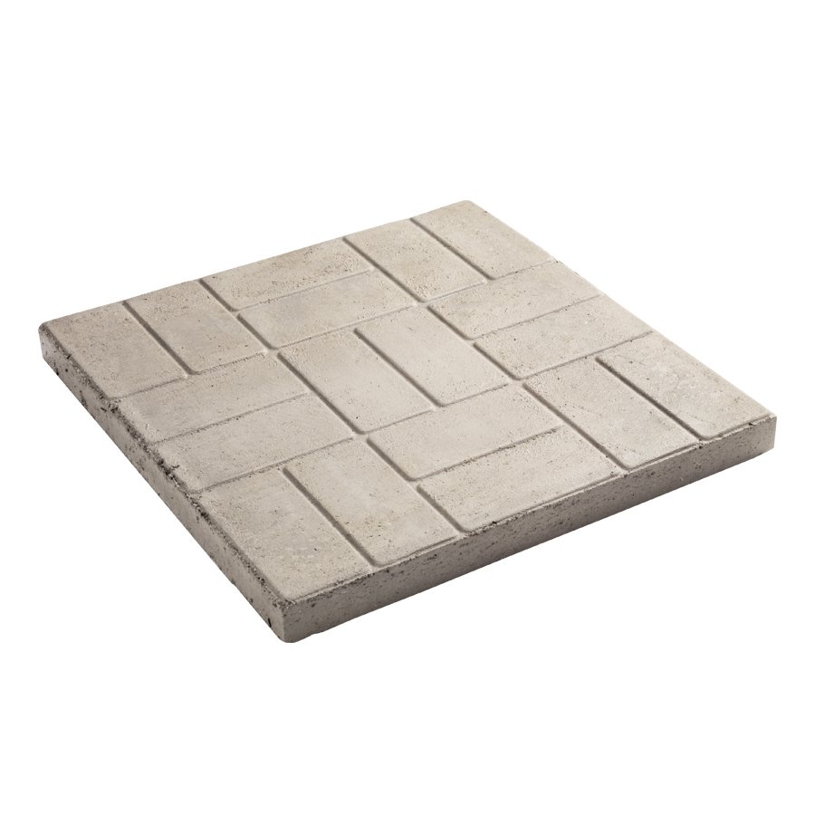 Decor In Square Grey Brick Pattern Patio Stone Lowe S Canada