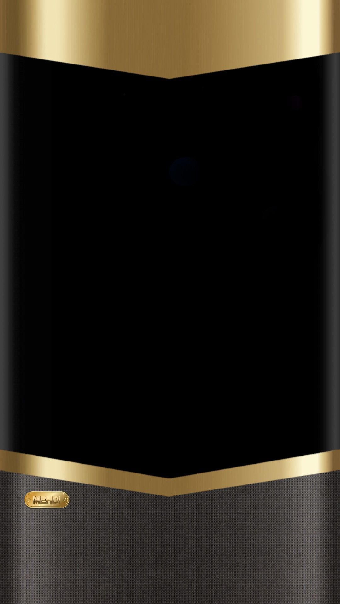 Elegant black and gold phone wallpaper with a textured background
