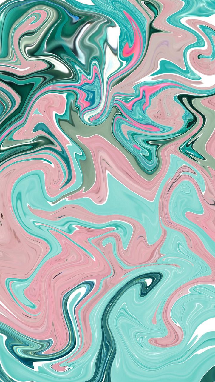 Pink And Aqua Marble Pattern iPhone Wallpaper Vaporwave Artsy