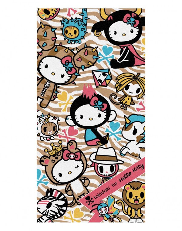 tokidoki x Hello Kitty Safari Beach Towel 600x761