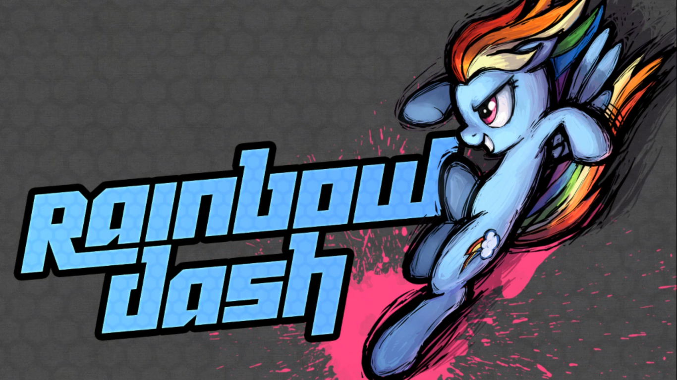 Rainbow Dash Mlp Fighting Is Magic Wallpaper By Bluemane55 On