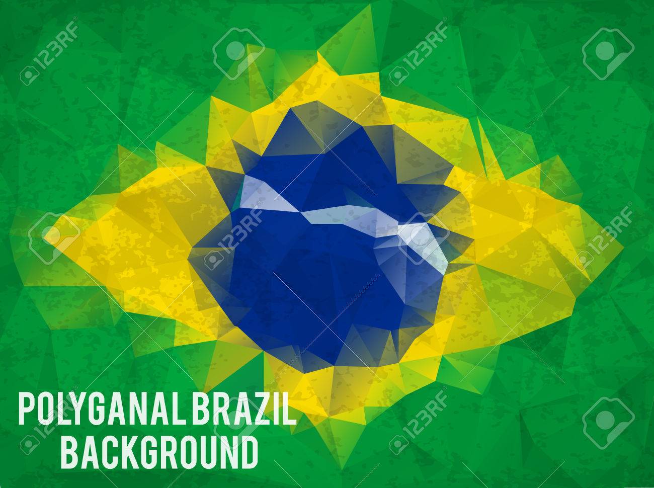 Illustartion Of Triangle Brazil Background Concept Royalty