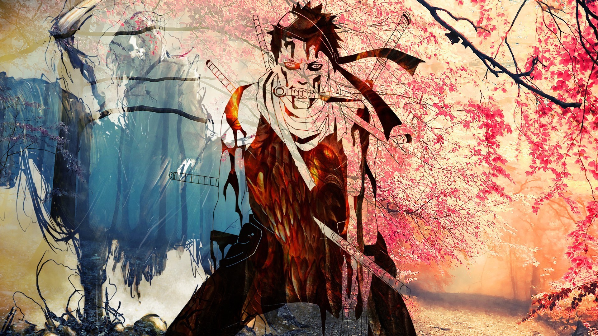 Momochi Zabuza Death Colorful Naruto Shippuuden Wallpaper HD