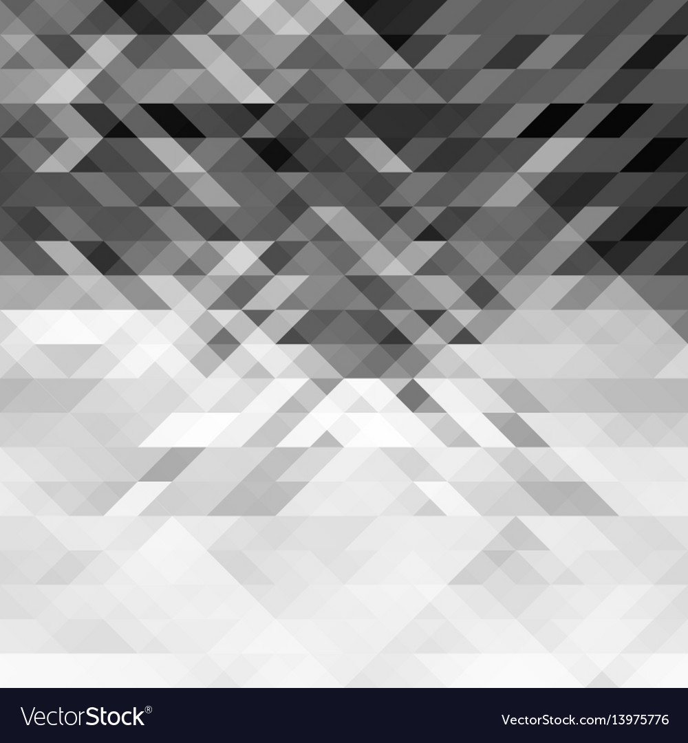 Grayscale Triangles Abstract Geometric Background Vector Image