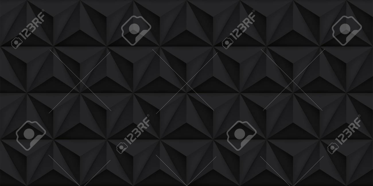 Vector Triangles Retro Black Background Mesh Gradient Geometric