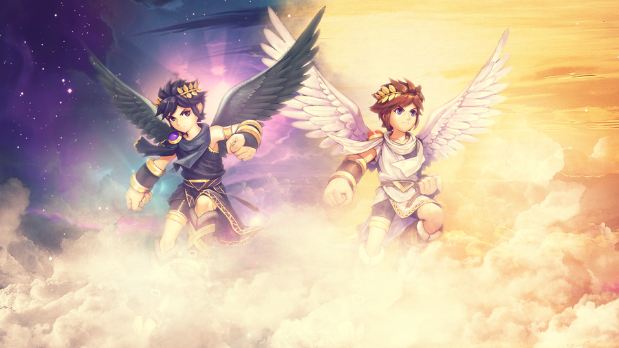 Kid Icarus Dark Pit and Pit Wallpaper by Fatal Nostalgia on