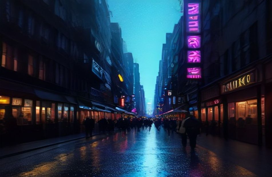 Street Wallpaper HD Night City