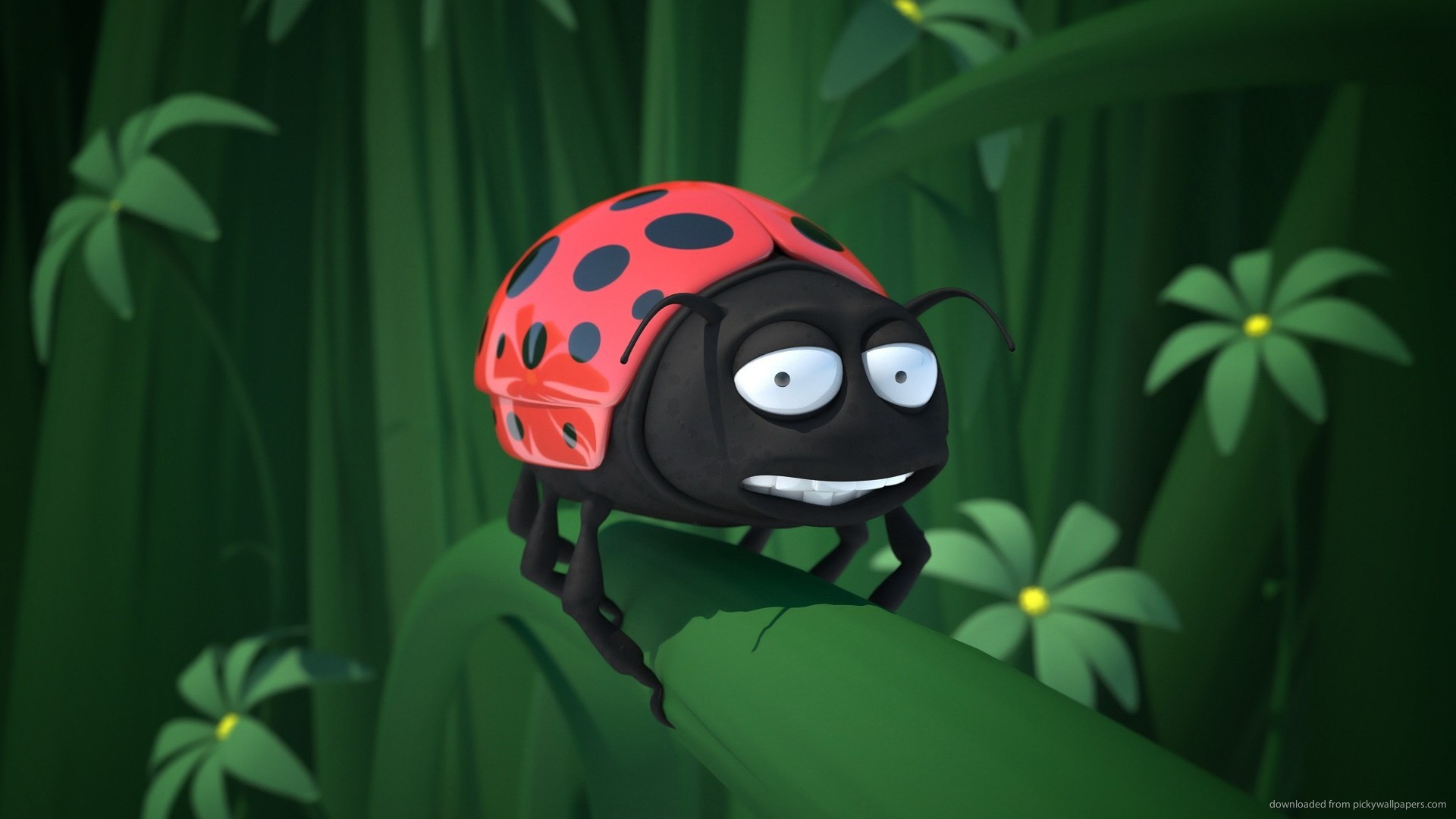 Cartoon 3d Ladybug For