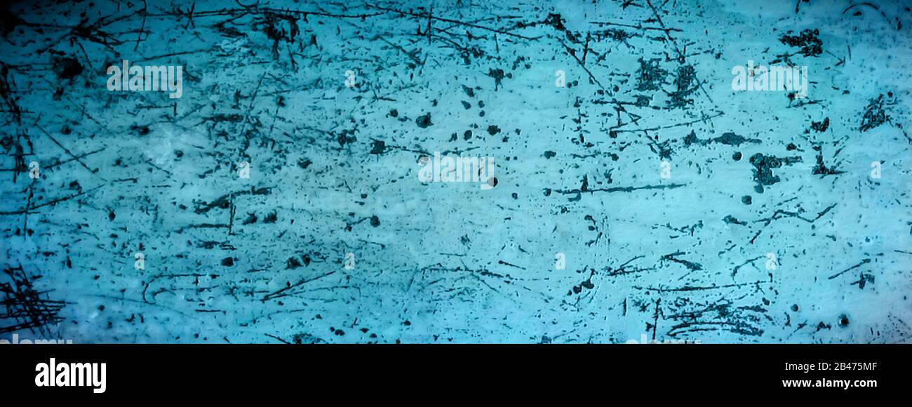 Blue Metallic Grunge Empty Background Texture Old Blurred