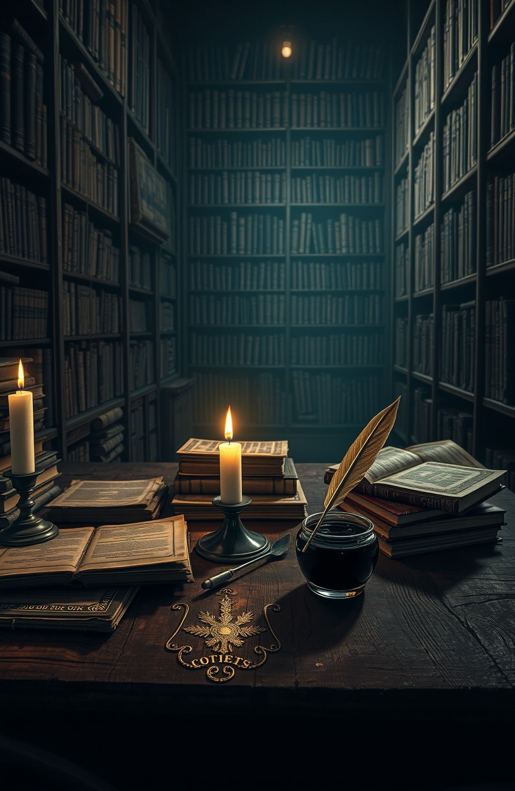 Dark Academia Computer Wallpaper