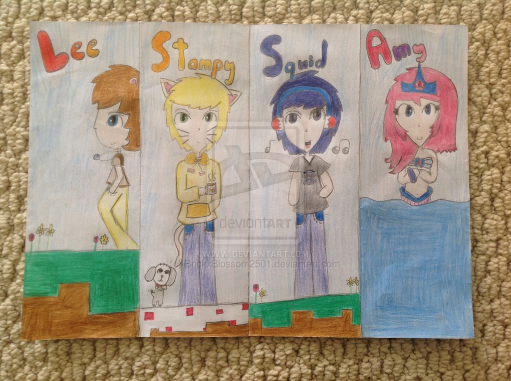 Stampylongnose And Iballisticsquid Wallpaper Stampy and the gang by