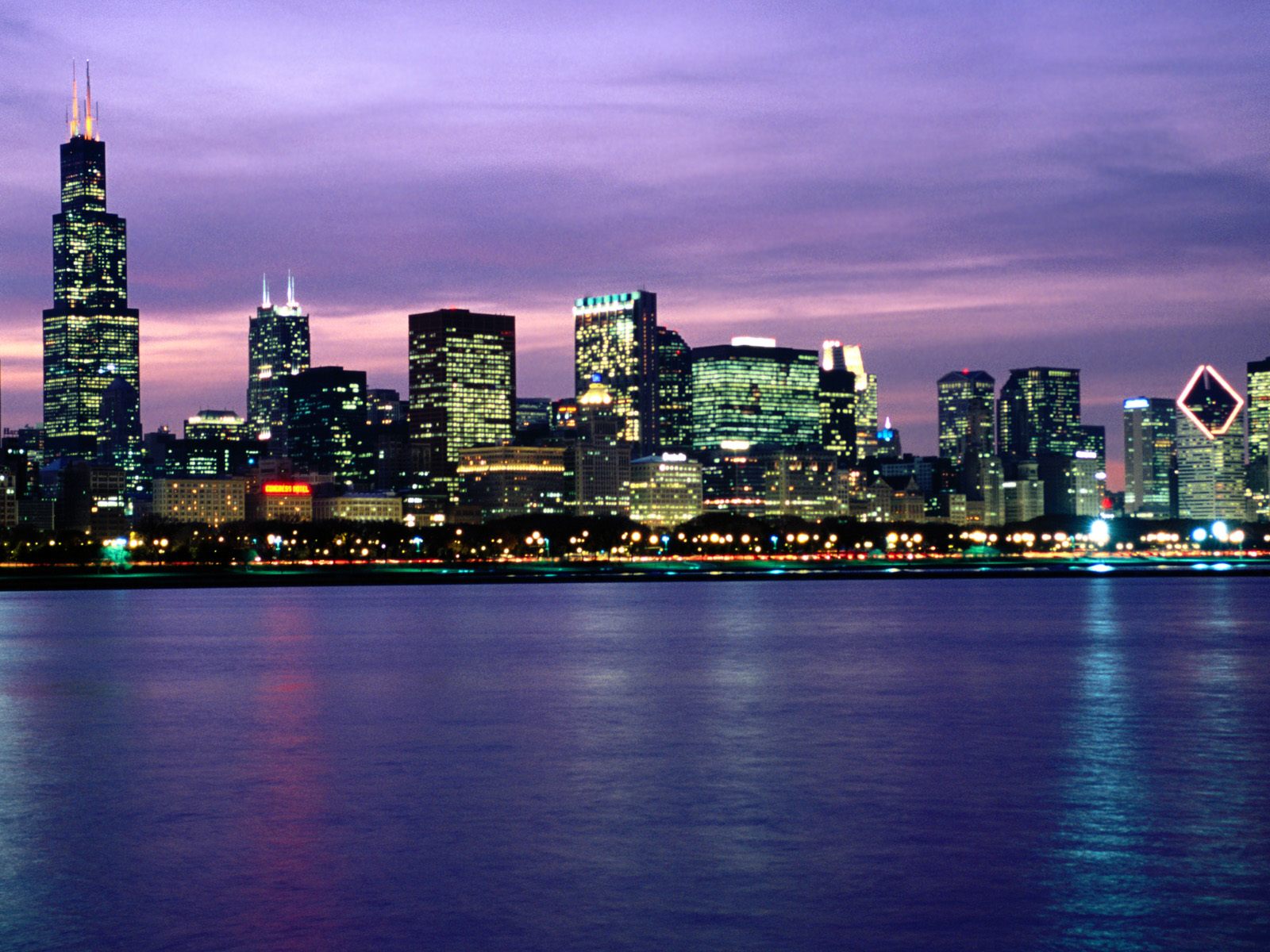 Chicago Skyline Illinois Cool Background And Wallpaper For
