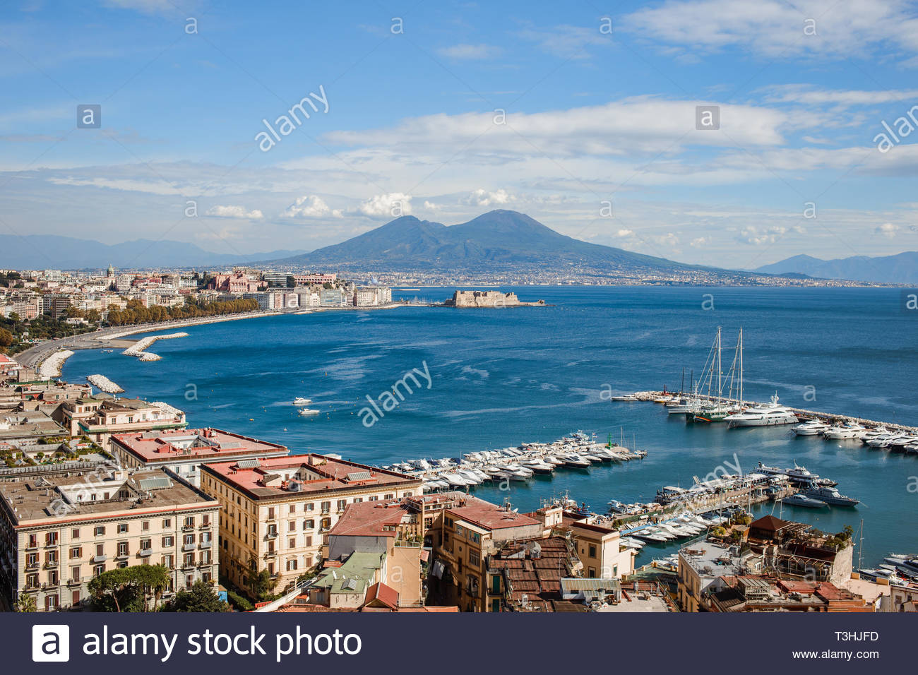 Free download Scenic view of the city of Napoli Naples with famous