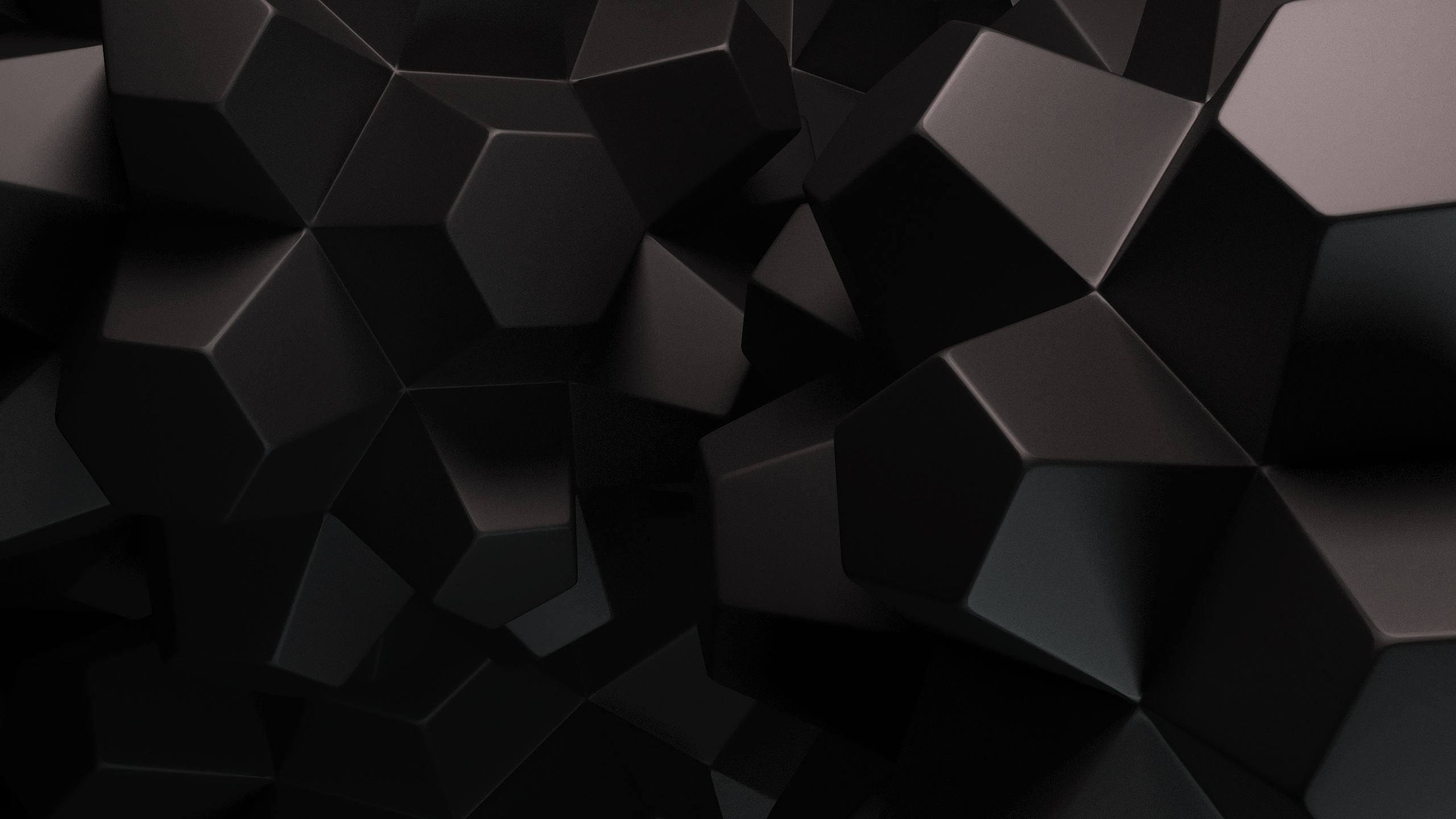 Abstract Black Shapes Desktop Pc And Mac Wallpaper