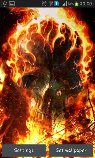 Fire Skulls Live Wallpaper Screenshots How Does It Look