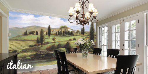 Tuscan Italian Themed Murals At Your Way Gallery
