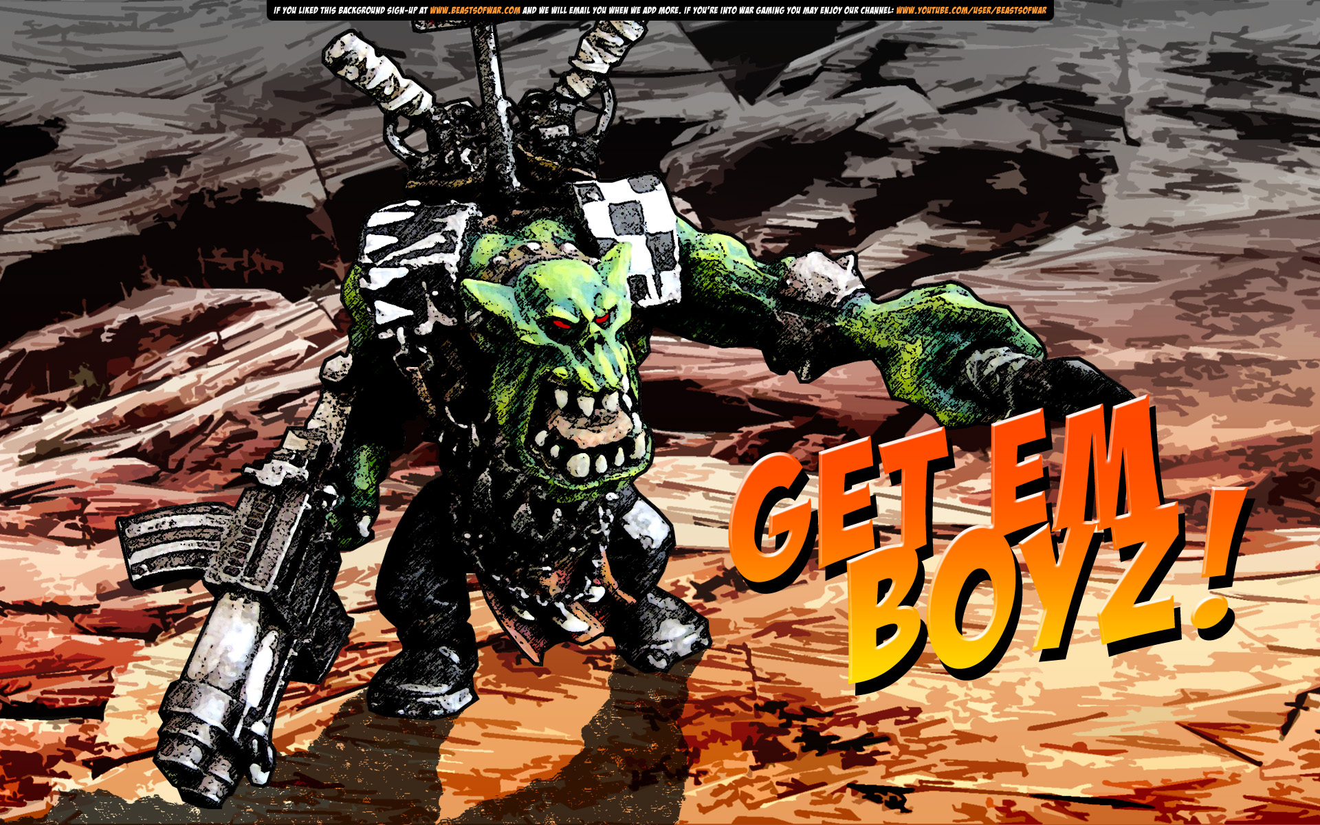 Ork Boss Wallpaper Image Orc And Orks Fantasy
