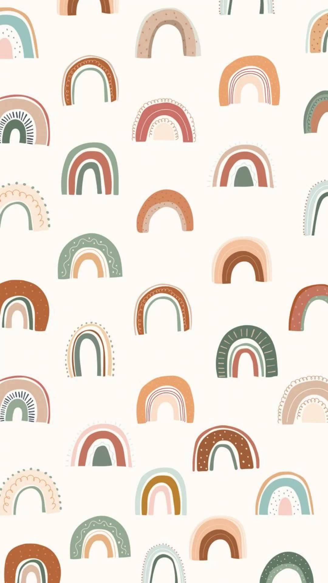 Download A Colorful Rainbow Pattern With A Variety Of Colors