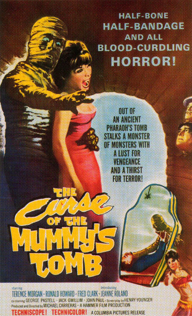Mummys Tomb Portrait Hammer Horror B Movie Posters Wallpaper Image
