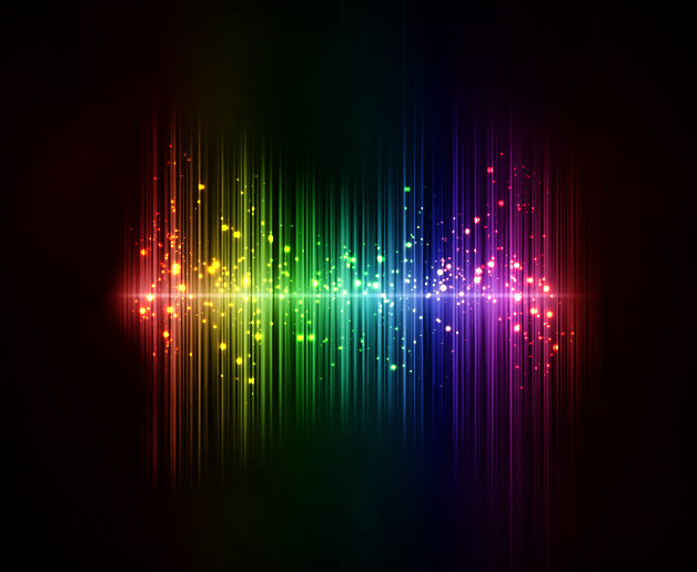 rainbow soundwave backgrounds