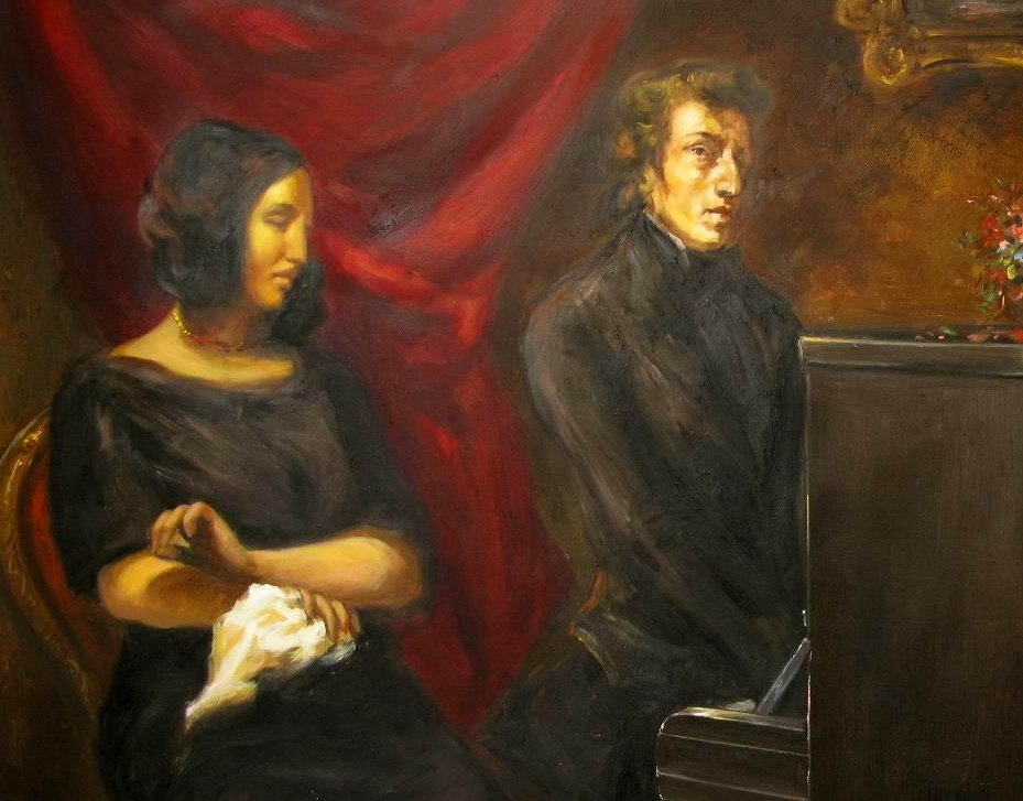 Portrait Of Fr D Ric Chopin And George Sand Eug Ne Delacroix
