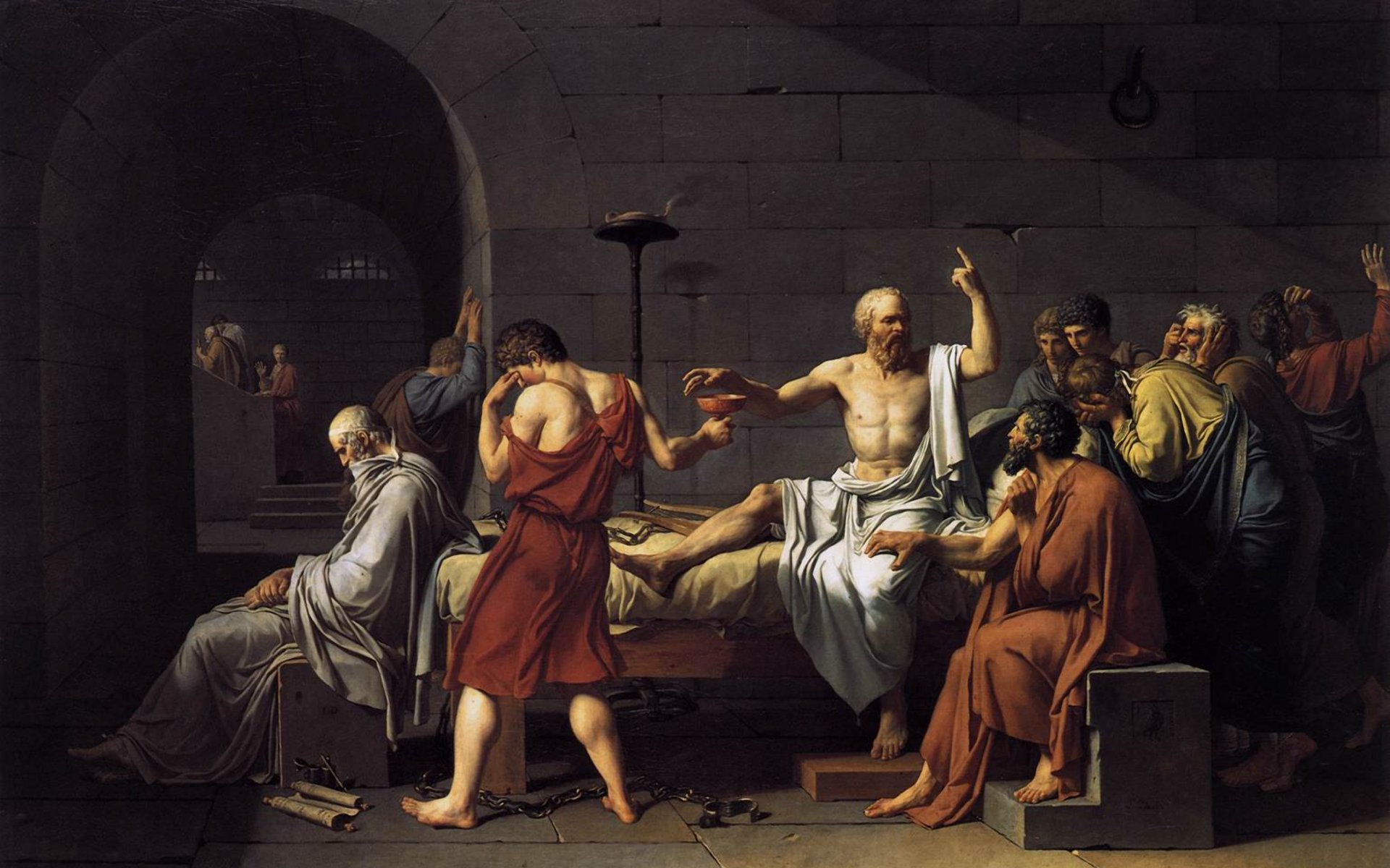 Paintings Socrates Jacques Louis David The Death Of