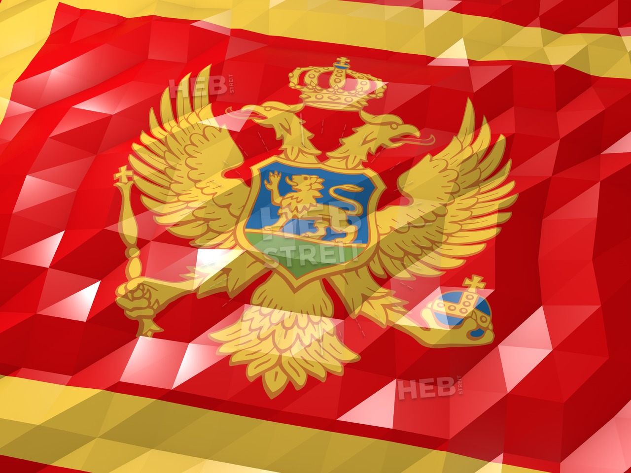Flag Of Montenegro 3d Wallpaper Illustration Hebstreits Sketches