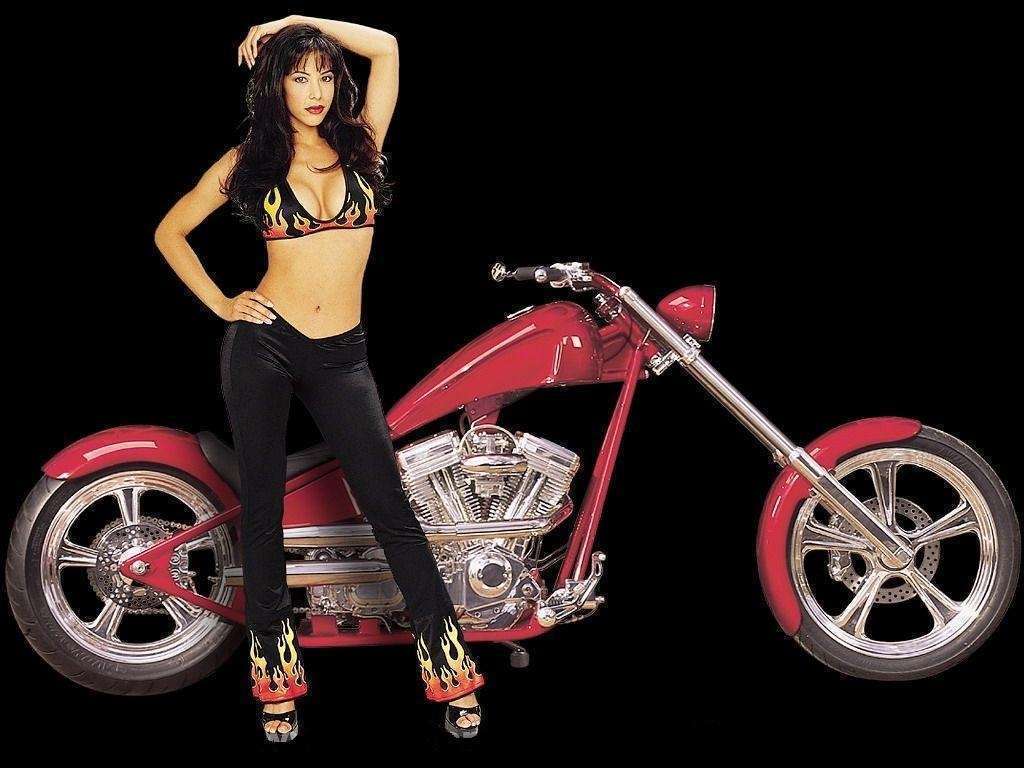Hot Chick Bike Model Wallpaper HD Car