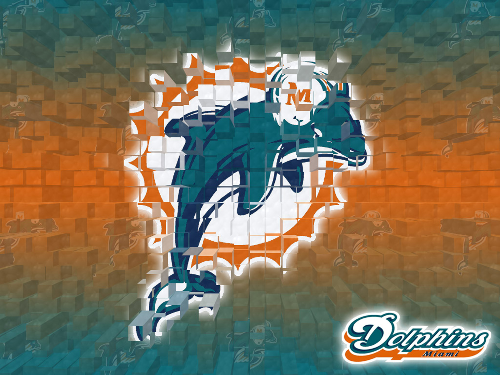 Miami Dolphins Logo HD Dekstop Wallpaper