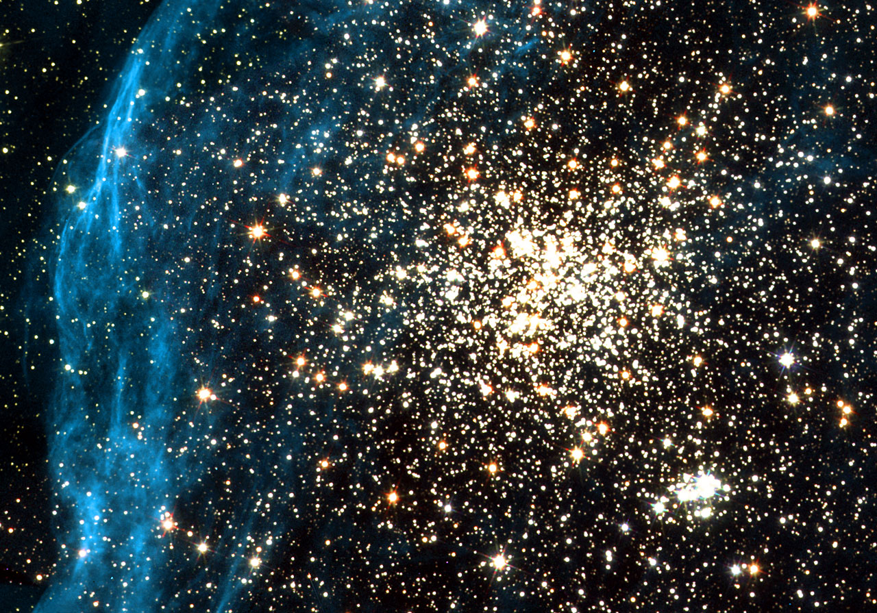 Hubble Image Remarkable Double Cluster Esa