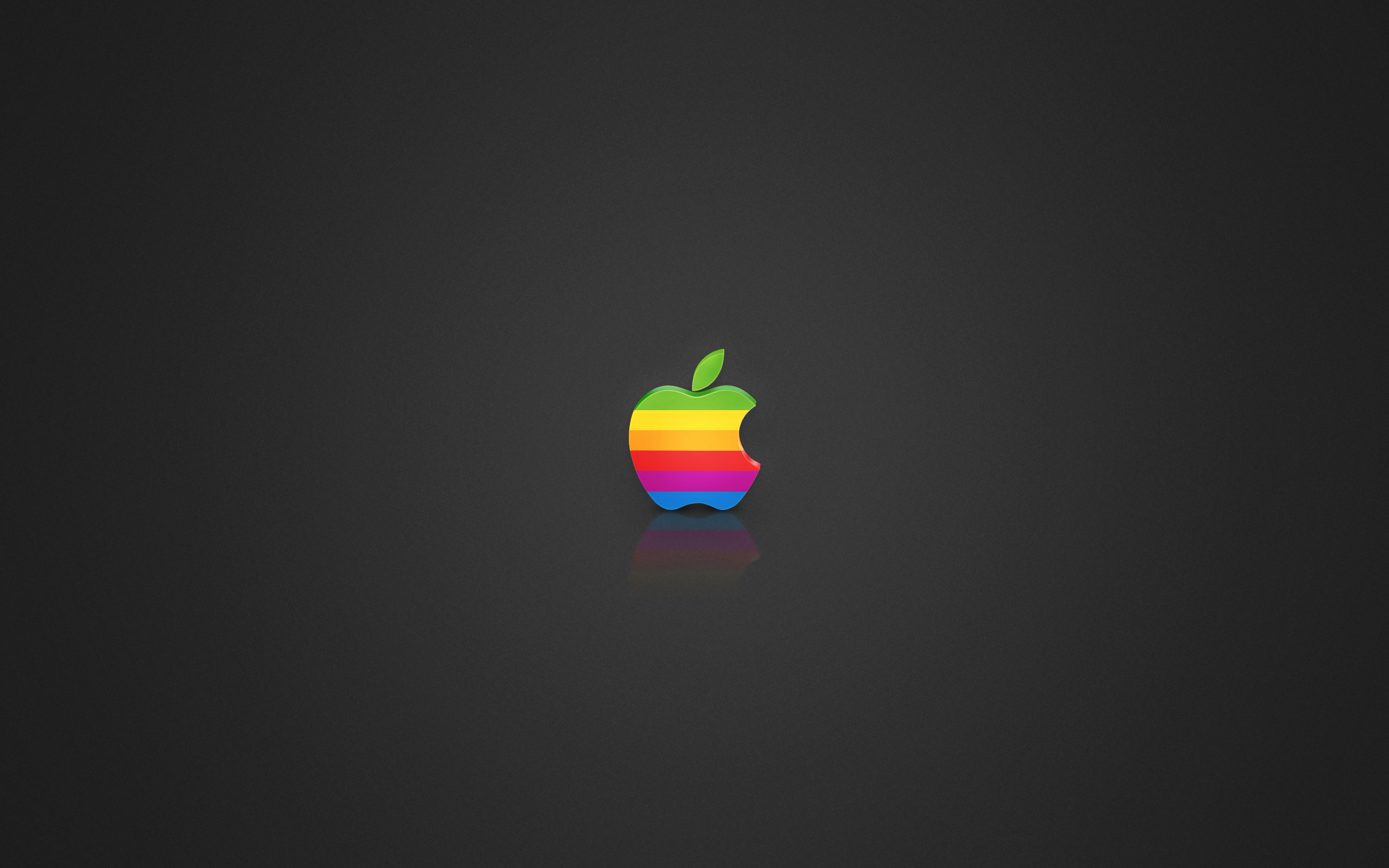 Coloured Apple Logo Wallpaper Stock Photos