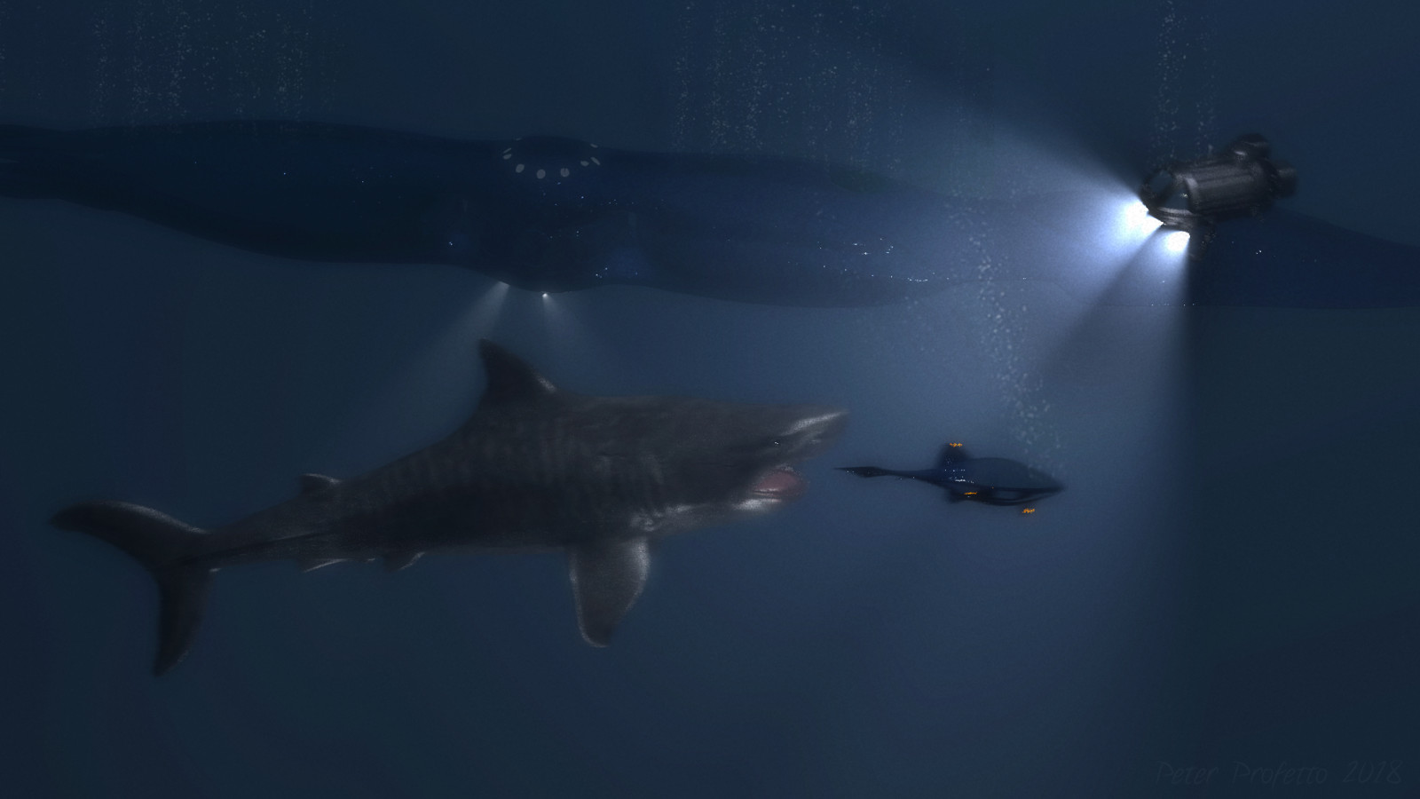 Artstation Seaquest Finds A Big Shark Peter Profetto