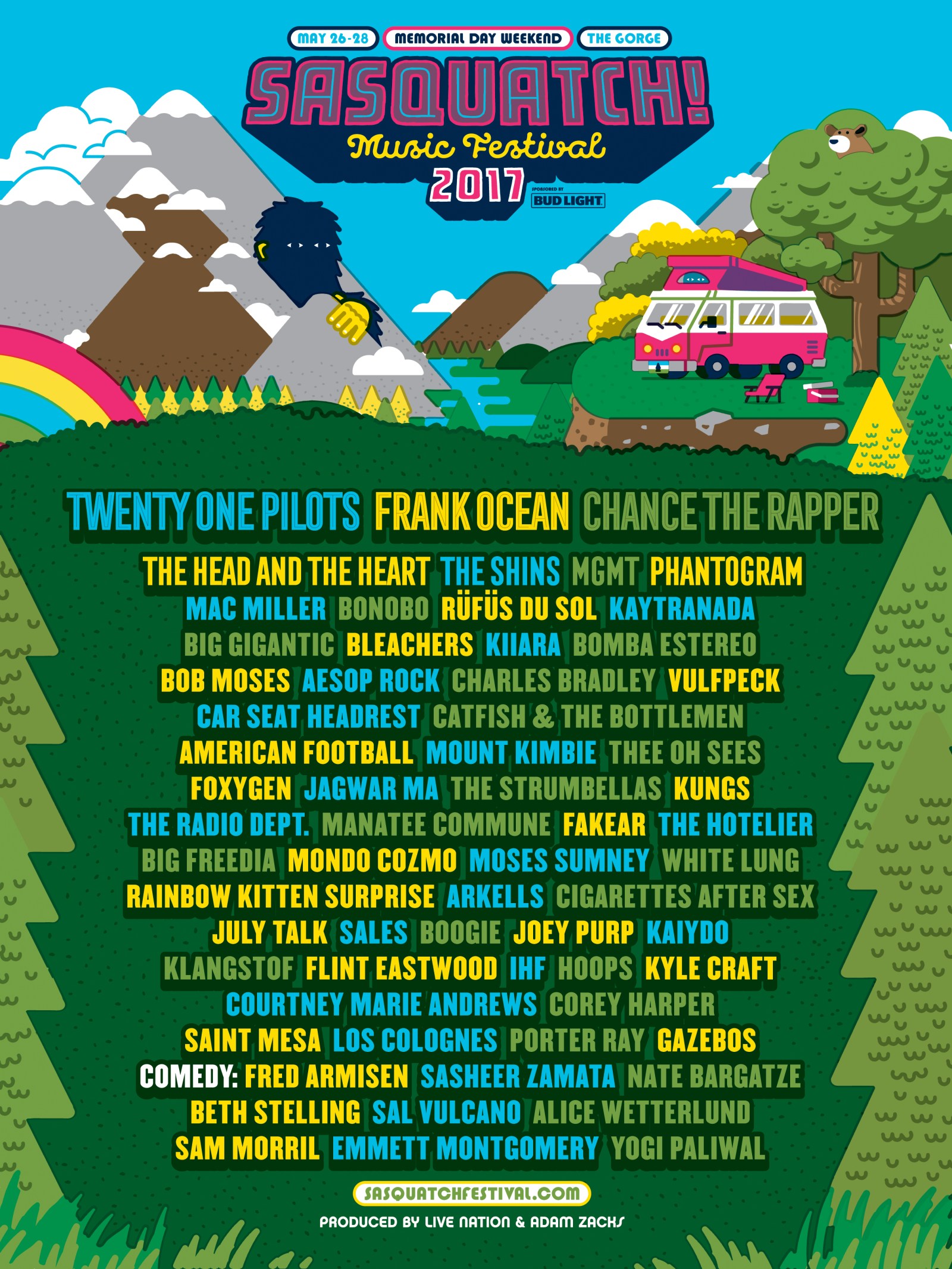 Frank Ocean And Chance The Rapper To Headline Sasquatch