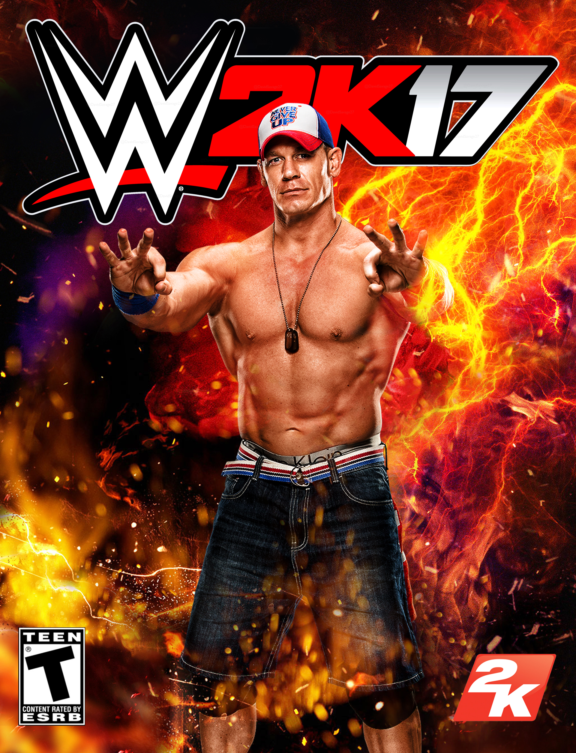 John Cena Wwe2k17 Cover By Kingdesignz334