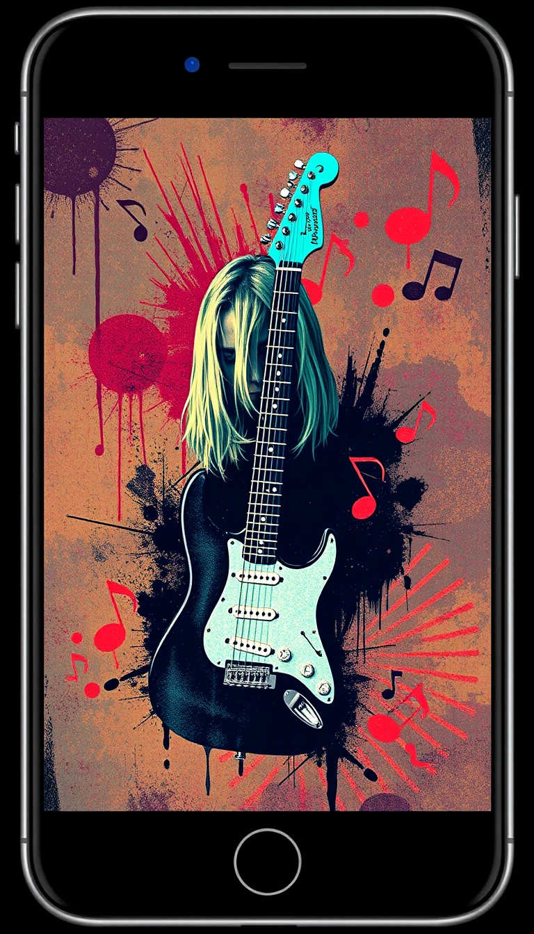 Kurt Cobain Phone Wallpaper