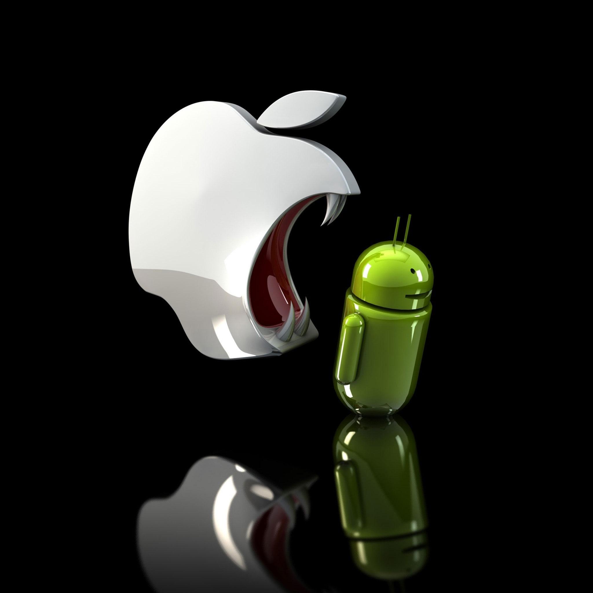 Free download Funny Apple and Android Logo Logo Brands For Free HD 3D  [2048x2048] for your Desktop, Mobile & Tablet | Explore 25+ Funny Logo  Wallpapers | Funny Background, Wallpapers Funny, Funny Cartoons Wallpapers
