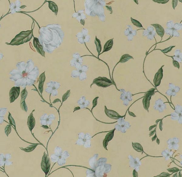 Magnolia Vine Sunshine Waverly Fabrics Wallpaper