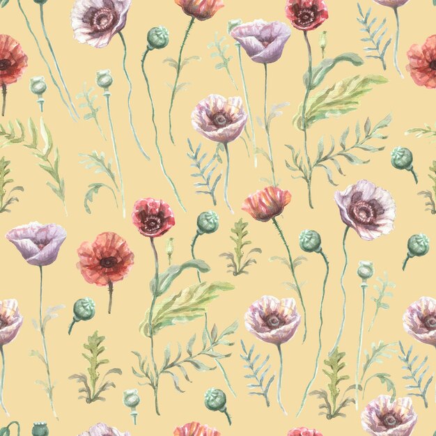 Vintage Wallpaper Wildflowers Image