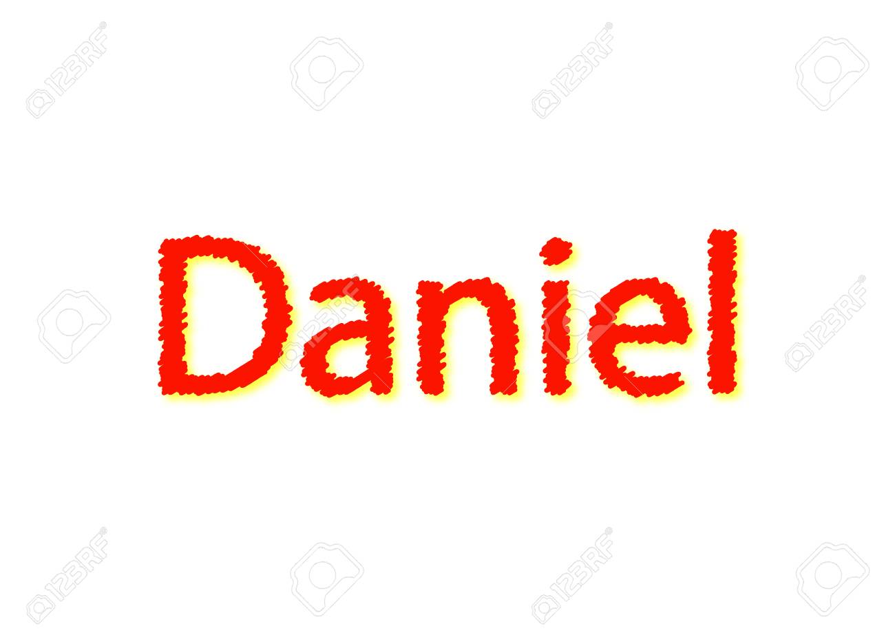 Free download Illustration Name Daniel Isolated In A White Background ...