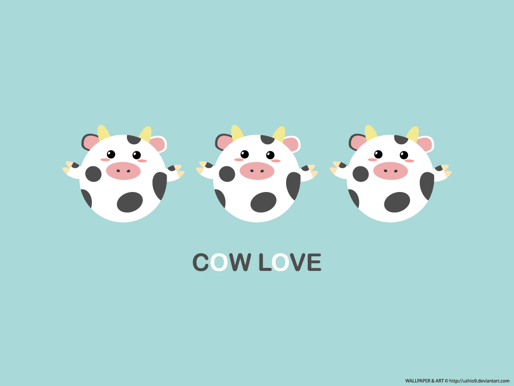 Cute Cartoon Cow Wallpaper Template Download on Pngtree