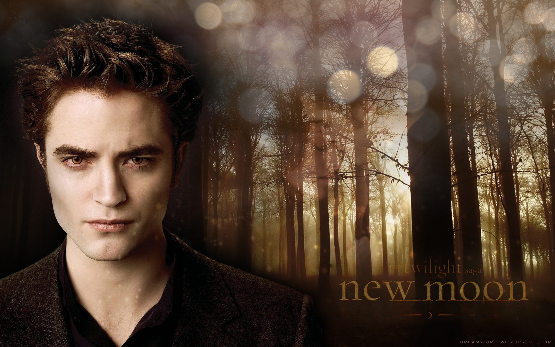 Gorgeous New Moon Background With Robert Pattinson