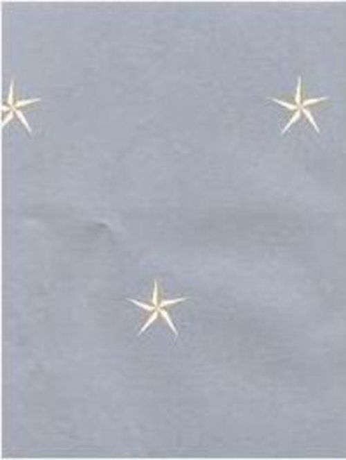 Wallpaper By The Yard Silver Metallic White Stars Crafts Decor