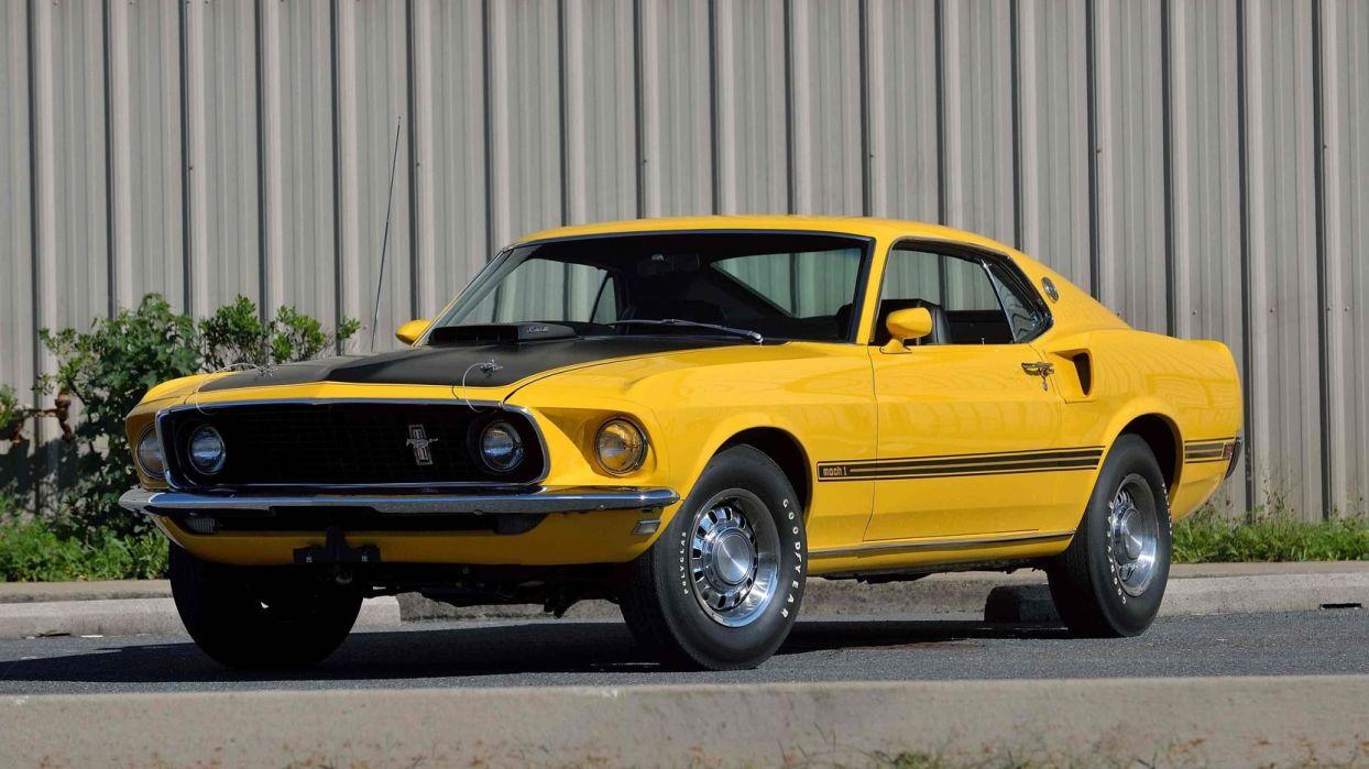 Ford Mustang Mach Fastback Cars Yellow Wallpaper