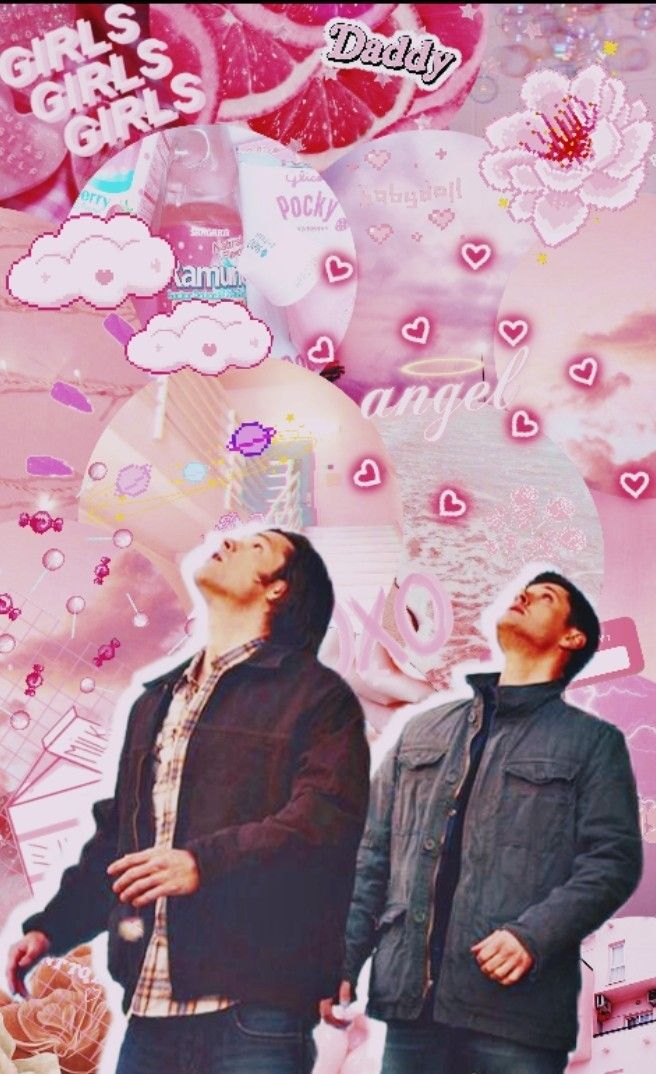 Supernatural Pink Aesthetic Wallpaper Sam And Dean